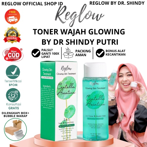 Toner Reglow dr.Sindy Skincare Wajah Glowing Pencerah Kulit Kusam Penghilang Komedo Mengecilkan Pori Pori Rglow Original Official Store