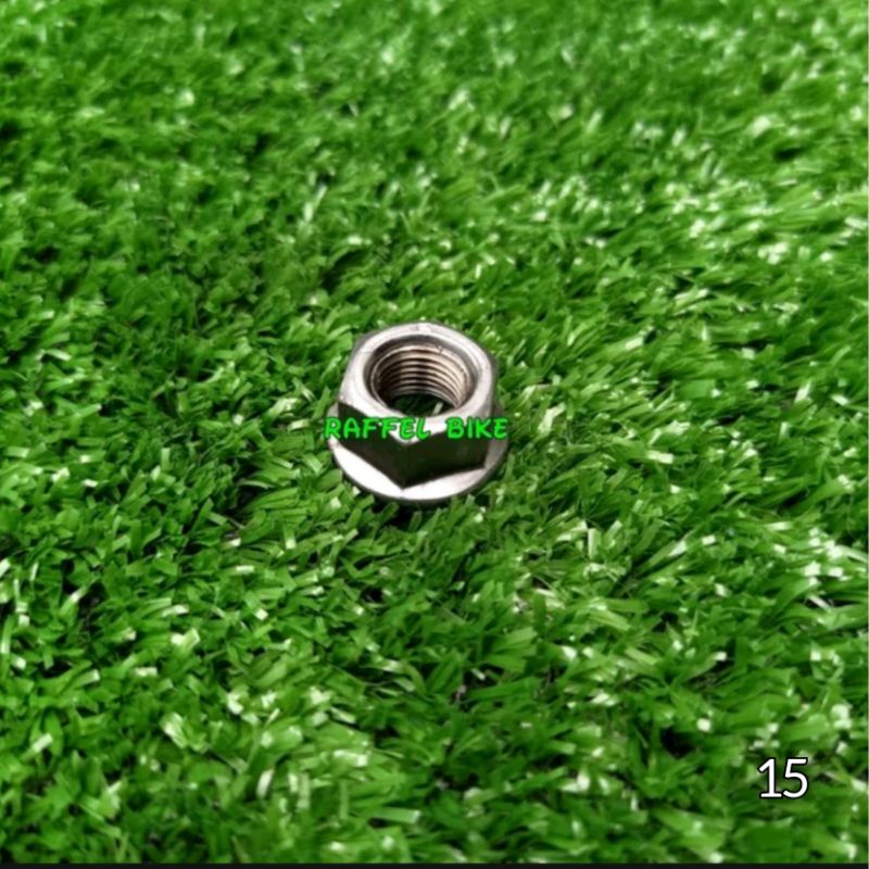 Termurah. Mur 15 Taiwan. Mur as belakang sepeda. Mur sepeda