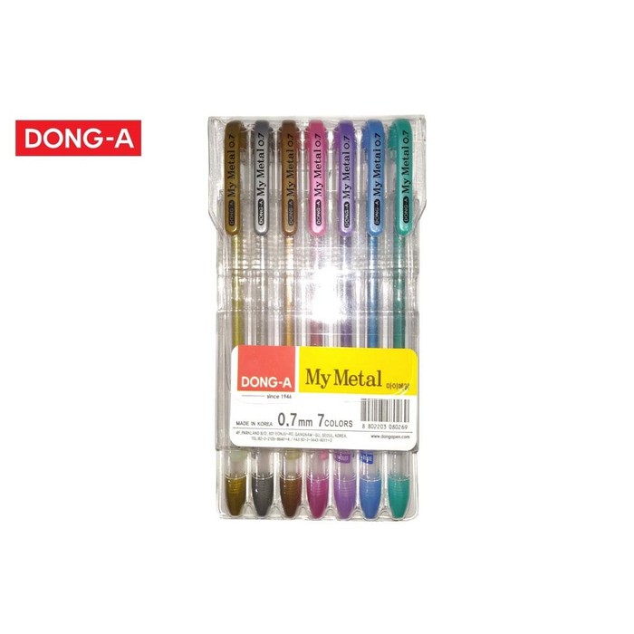 

Pulpen/Pen/Gel Pen / My Metal Dong-A 7C/Set / Pen Korea