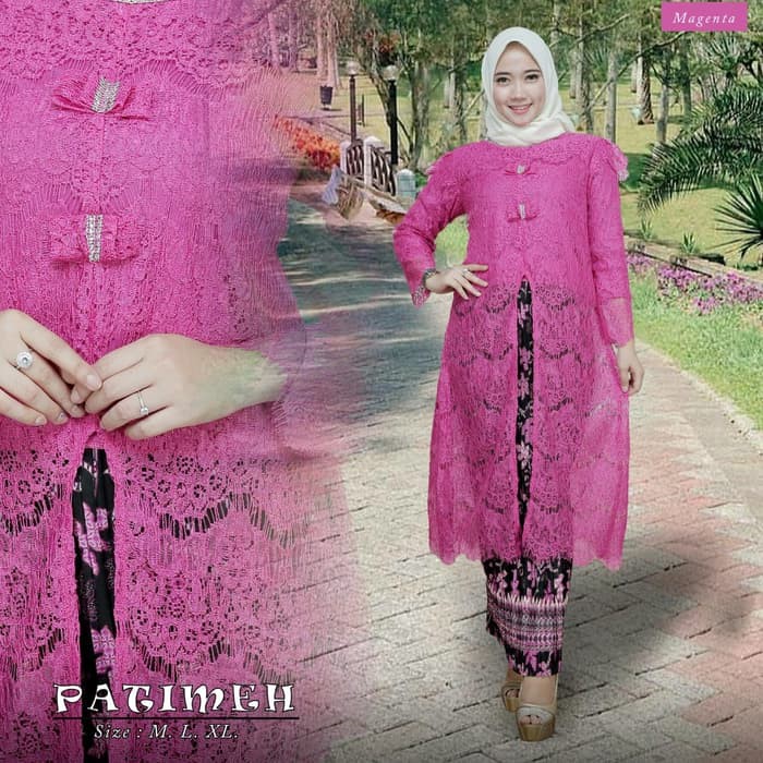 set kebaya brukat patimeh berkualitas