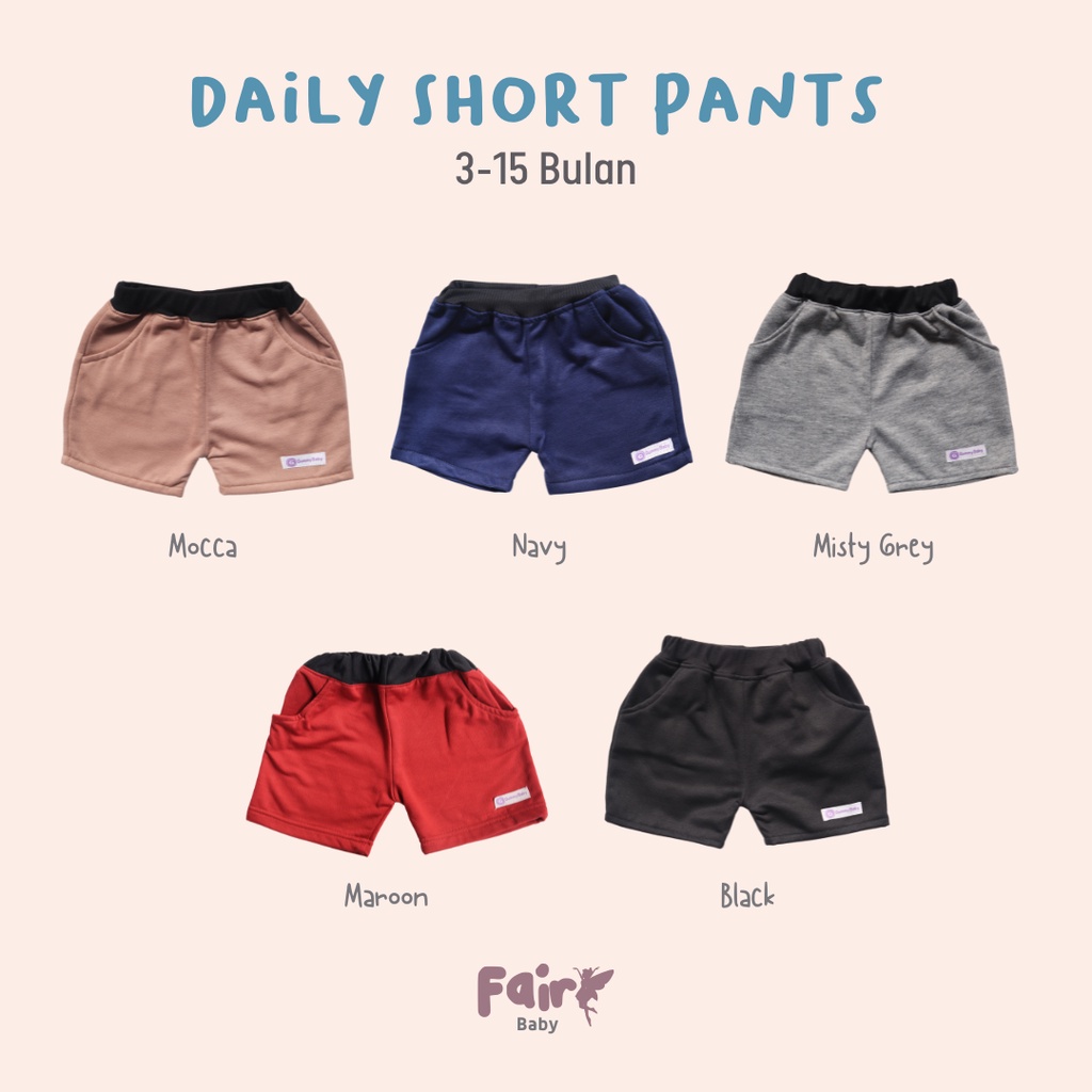 Fairy Baby Daily Short Pants | Celana Pendek Bayi