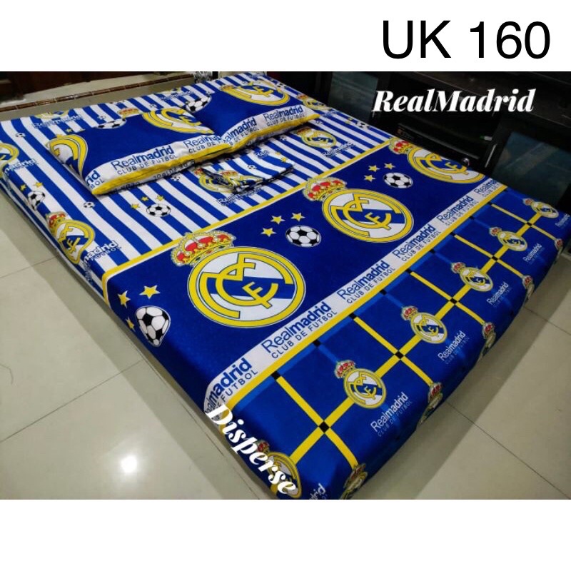 SPREI SEPRAI SEPREI HOMEMADE MOTIF KARAKTER GAMBAR LOGO CLUB KLUB SEPAKBOLA REAL MADRID REALMADRID B