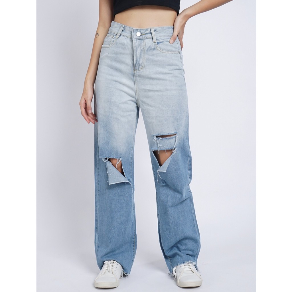 AVANCEID (S-XL) CELANA JEANS PANJANG HIGH WAIST BAGGY JEANS KULOT 1314