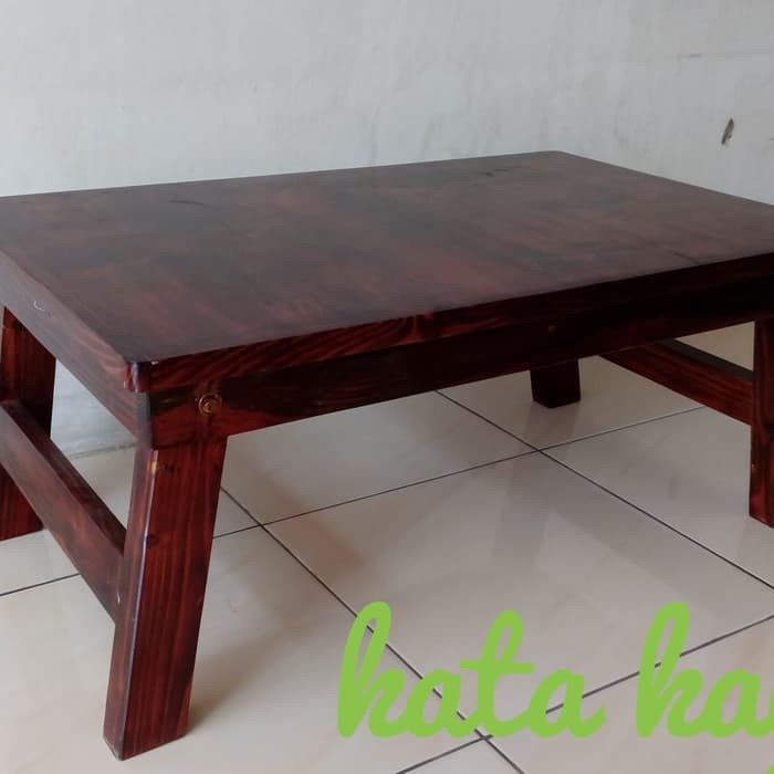 Meja Kayu Lipat 80x50 Cokelat
