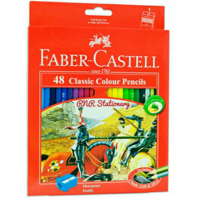 

Faber-Castell Pensil Warna Classic 48 free Sharpener / pensil warna faber castell 48 warna classic