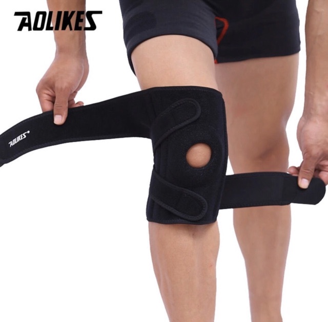 7913 AOLIKES KNEE SUPPORT WRAP SLEEVE PAD PATELLA PELINDUNG LUTUT KAKI