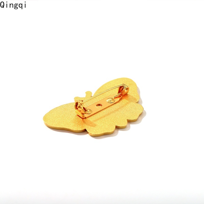 Bros Pin Enamel Desain Kartun Hewan Butterfly Bunga Warna-Warni Untuk Hadiah Anak