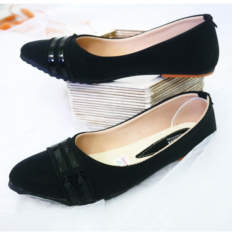 Sepatu Wanita Flat Shoes Simple Warna Elegan dan Anti Slip SepatuCP