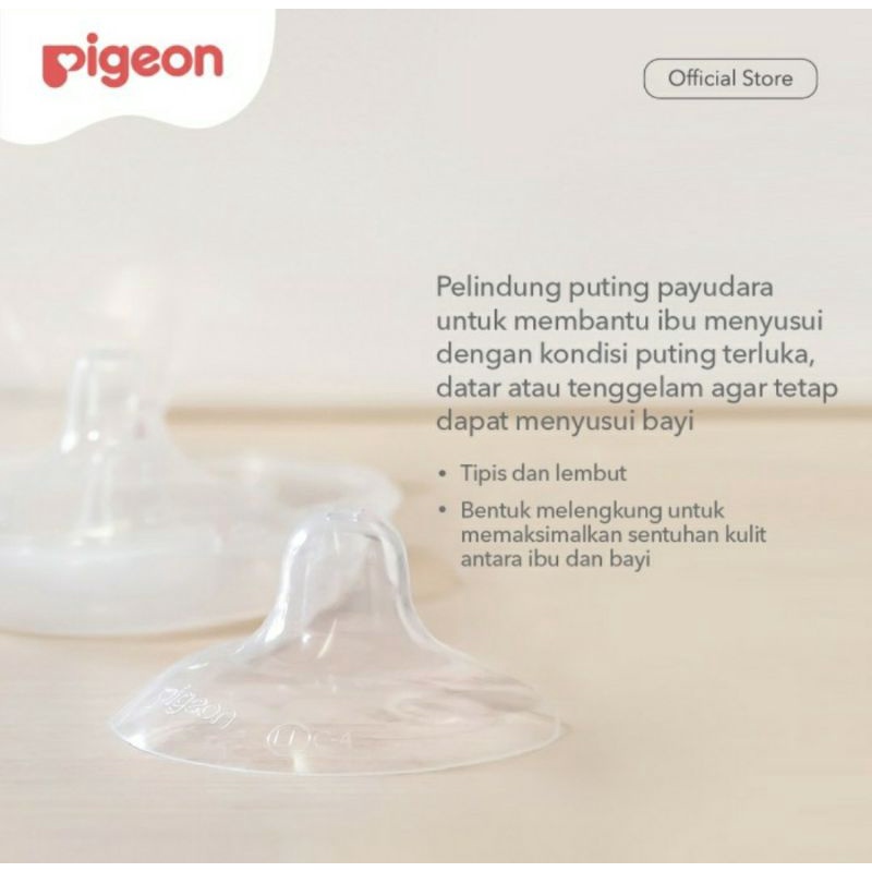 PIGEON Natural Fit Silicone Nipple Shield | Pelindung Puting | Penyambung Puting