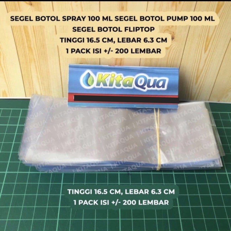 Segel Plastik Botol 30 ml / Plastik Shrink Botol 30 ml / Segel Botol