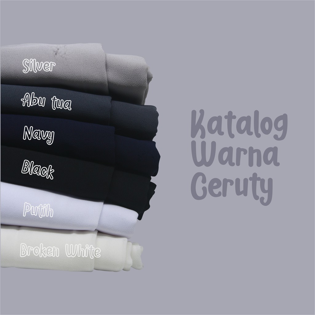 180 x 75 Pashmina Plisket Full Ceruty Babydoll Premium / Hijab Pashmina Pleats-4