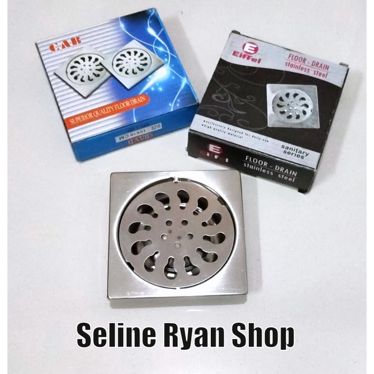 Afur / Sarangan Got / Saringan Got Kotak Stainless Steel - CHROME