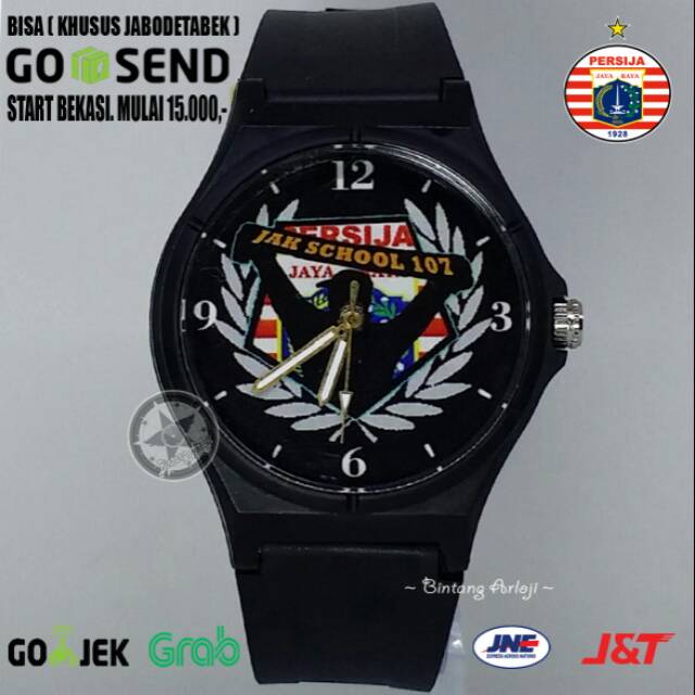 JAM TANGAN PERSIJA ANTI AIR (+BOX JAM BB &amp; +BATREI CADANGAN)