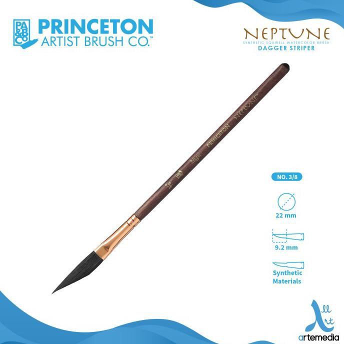 

Buruan Serbu] Kuas Lukis Princeton Neptune 4750Dg Dagger Striper Synthetic Brush Sh - No. 3/8