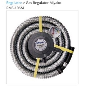 Regulator Selang Set MIYAKO RMS106M bisa untuk tabung 3kg &amp; 12kg