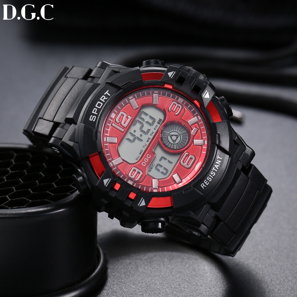 COD FASHION WATCH RUBBER JAM TANGAN PRIA SPORT IMPORT DUAL-TIME COOL DIGITAL MURAH JAM DIGITAL DGC M163