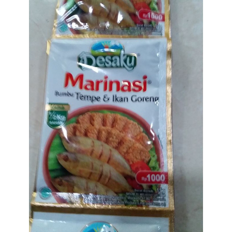 

Desaku marinasi, bumbu tempe dan ikan goreng 5 sachet