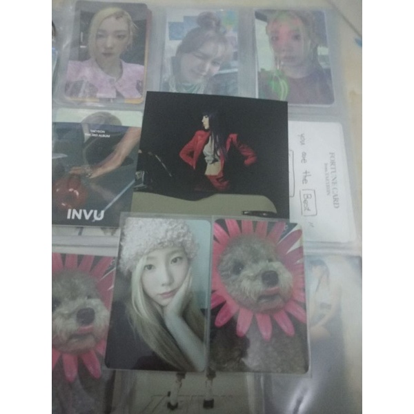 TAEYEON INVU - Envy Version Pinktaeng + Zero Photocard + Postcard