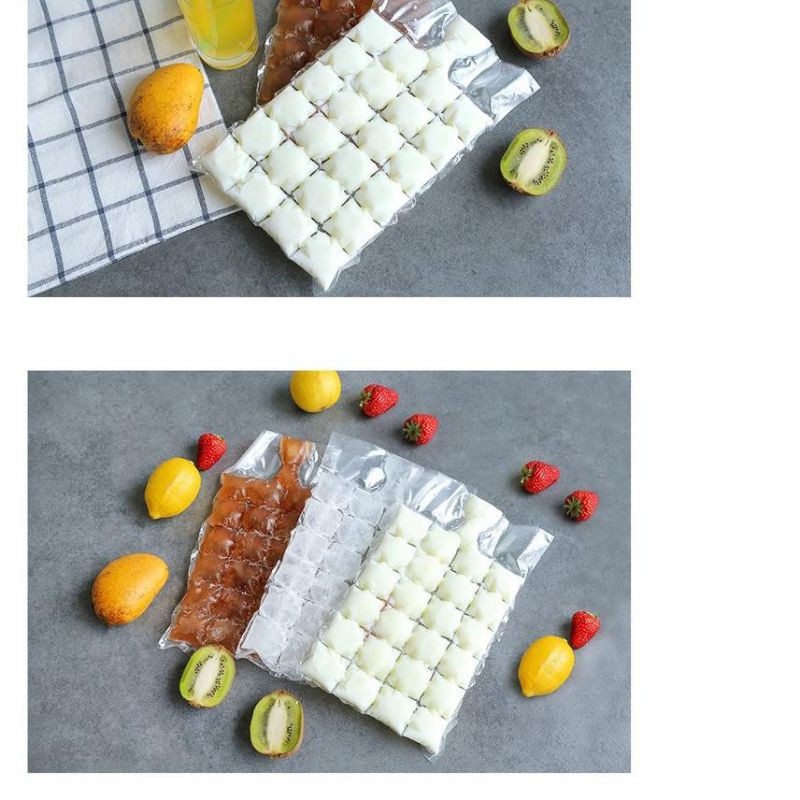 Plastik es batu - plastik ice cube - cetakan es batu pudding buah jus - ice maker