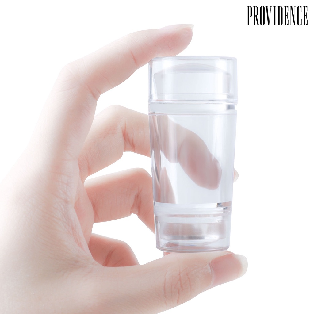 Providence Double Head Nail Stamper Non-Deformed Transparent Nails Scraper Gel Polish Stamp Makeup Tool for Manicure