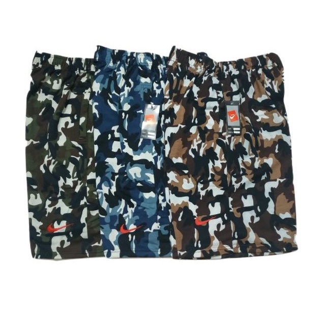 Celana Pendek Loreng Pria Wanita Selutut