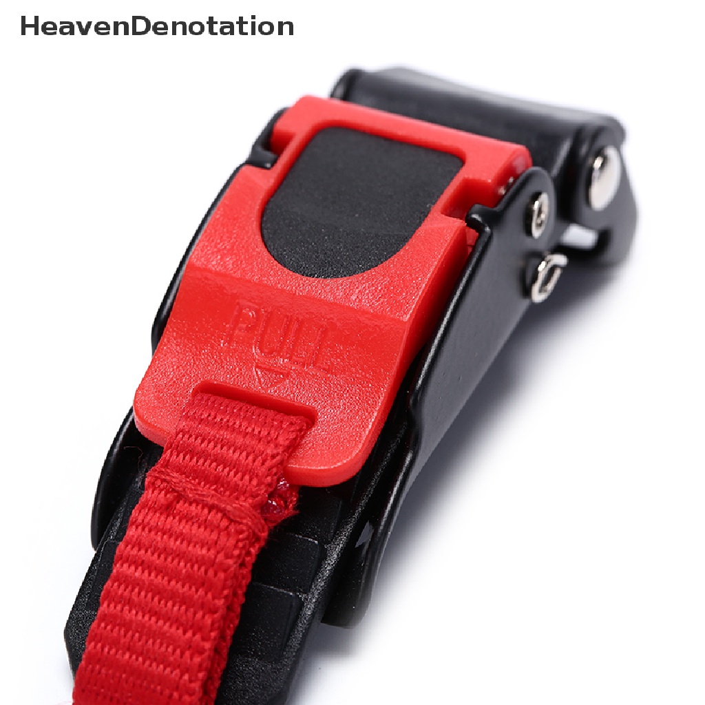 (Heavendenotation) 1pc Gesper Strap Helm Quick Release Warna Hitam / Merah