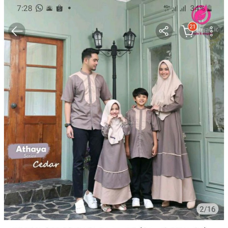 Fania Hijab Paket Sarimbit  Athaya