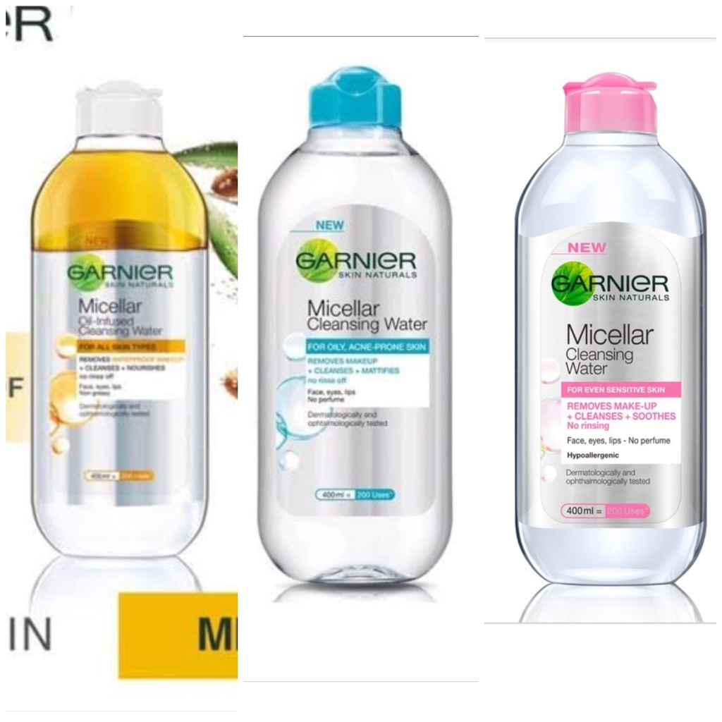 GARNIER MICELLAR WATER BLUE PINK OIL INFUSED 400ML