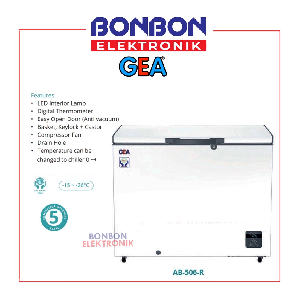 GEA Chest Freezer AB-506R / AB 506R 420 Liter