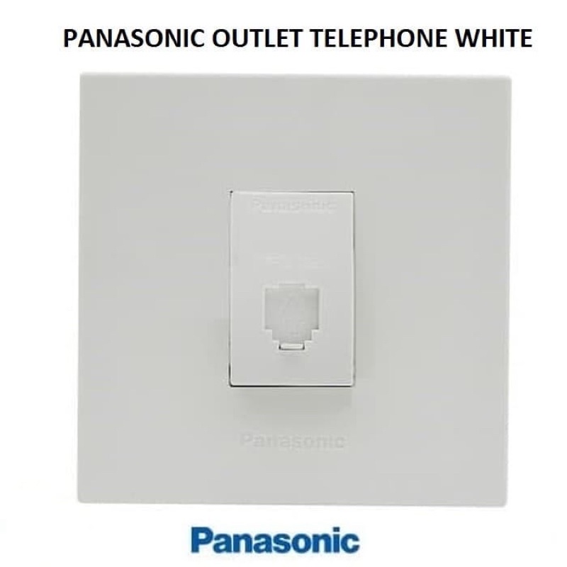 Panasonic Stop Kontak Telp WESJ78019 + WEJ2164 Outlet Telphone Style Series