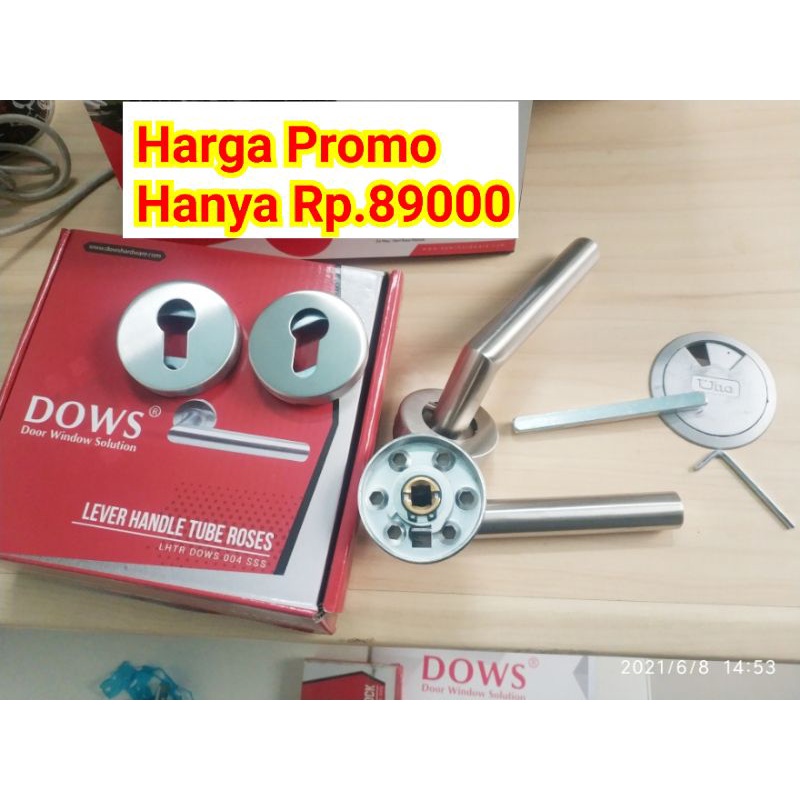 PROMO Rosete pisah handle pisah garansi 25 tahun stanlis sus 304 dows kunci pintu murah handle kunci