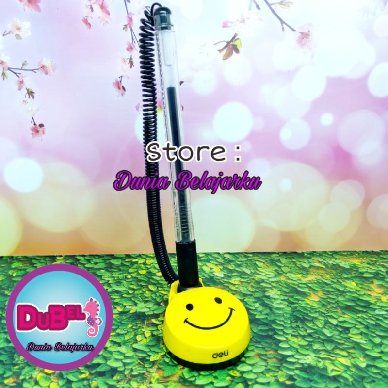 

Pulpen Meja Deli Smile 0.5mm Gel Ink / Pen Stand Desk Pen Stand E6793 / Black / Ballpoint Meja