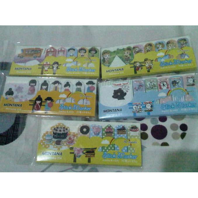 

BEST SELLER Set Pembatas Buku Kertas sekolah arjuna line Unik Sticky Page Marker TERJAMIN
