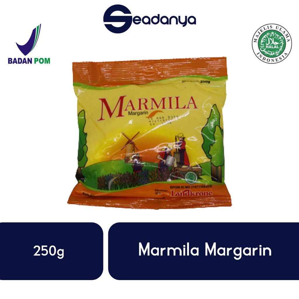 

Marmila Margarin 250g - Mentega - Margarine Halal MUI & BPOM - Pengganti Minyak