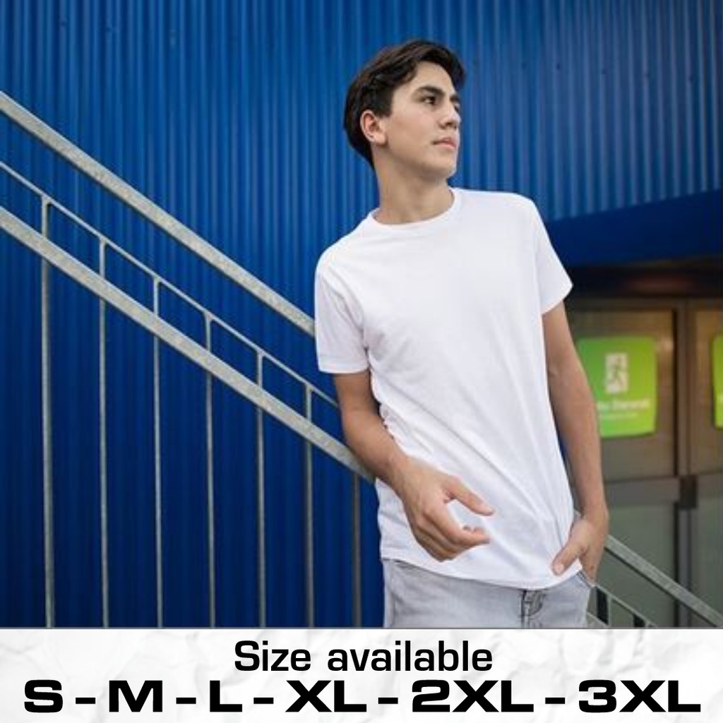NSA New States Apparel 7200 Kaos Polos Premium 24s White