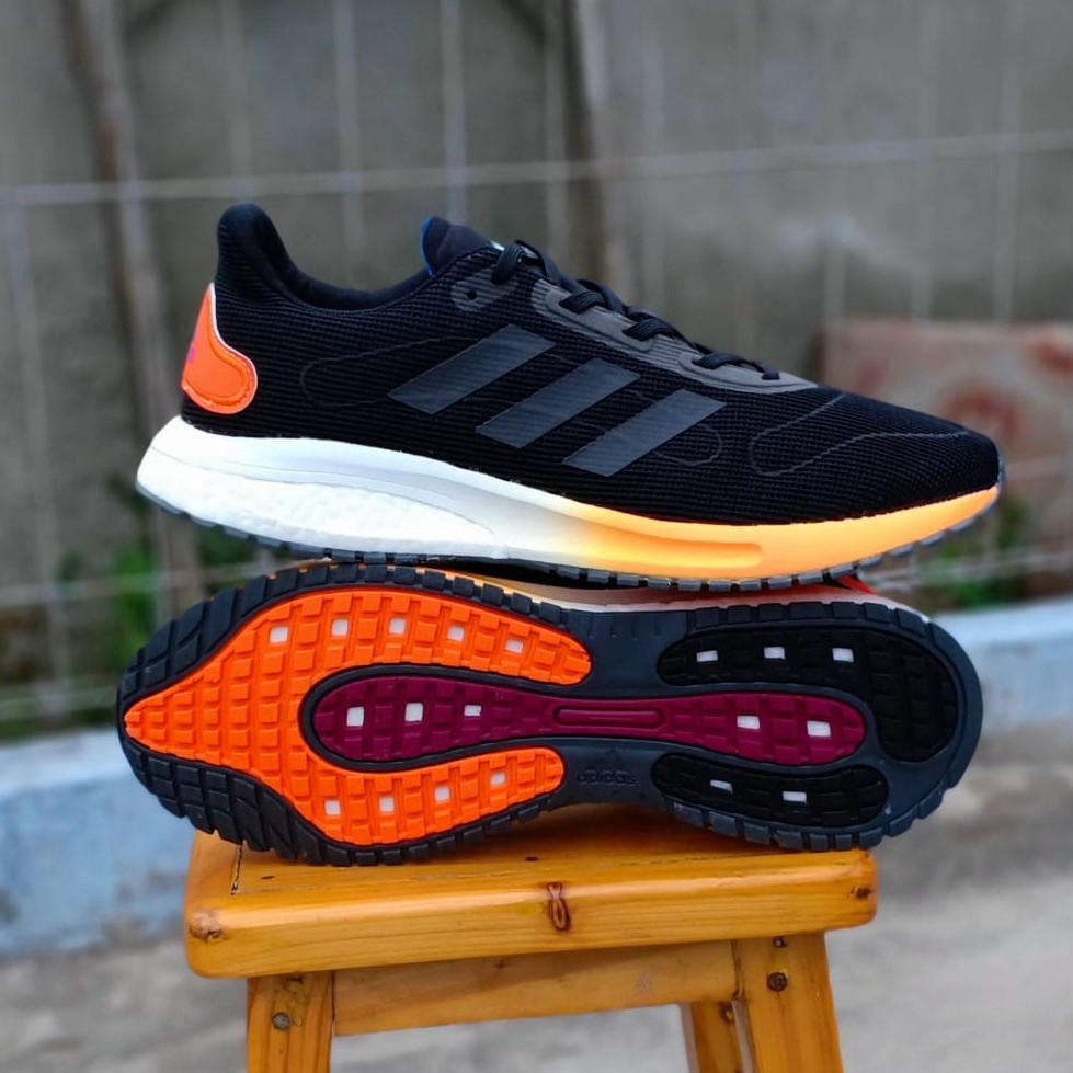 Sepatu Adidas Supernova Boost Black Orange Original Running Pria