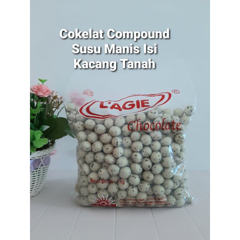 

L'AGIE PLANET Biskuit Susu Manis Isi Kacang Tanah 1kg