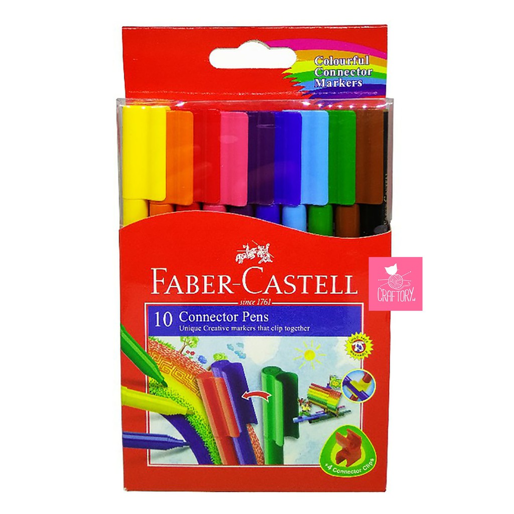 

Faber Castell Connector Pen 10 Colors Spidol Warna