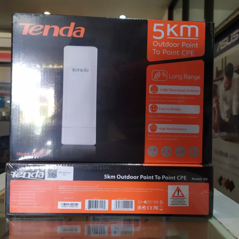 Tenda Outdoor cpe 03 5KM access point wireless router repeater wifi extender original penguat sinyal