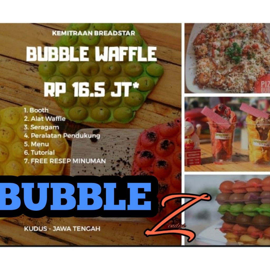 Paket Usaha Franchise Waralaba Bubble Waffle Shopee Indonesia