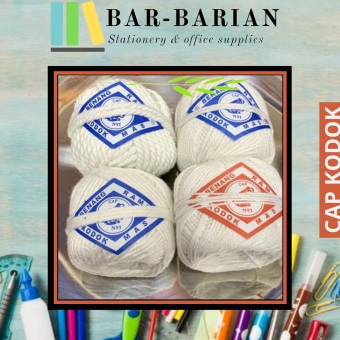 

[BISA COD] Tali Serba Guna / Tali Rami / Tali Uang Cap Kodok Ukuran 90 - isi 10