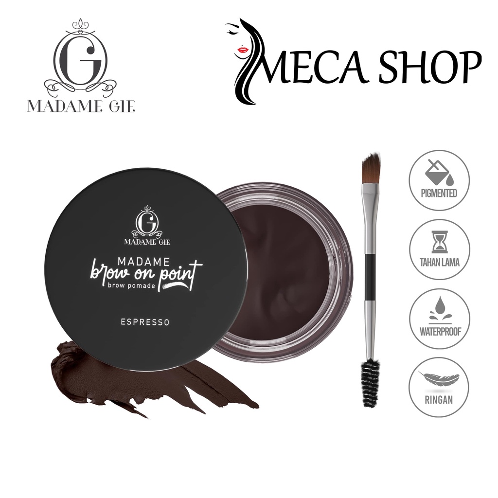 Madame Gie Madame Brow On Point – Make Up Eyebrow Pomade Cream Pensil Alis Waterproof