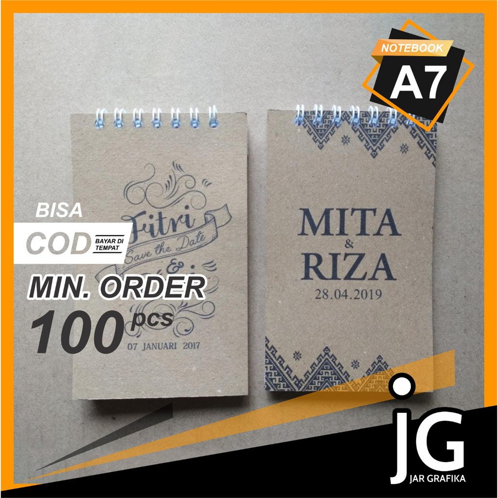 

Souvenir Notebook Kraft A7 Full Custom
