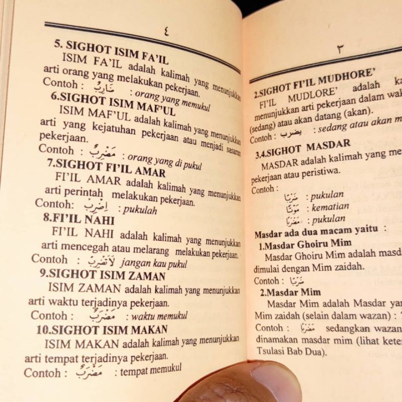 Nadzom jurumiyyah tasrif dan terjemah