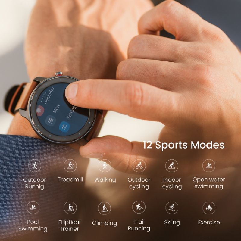 Amazfit GTR 47mm Smartwatch - Jam Tangan Smart Watch 47 mm GTR AMOLED International Version-5