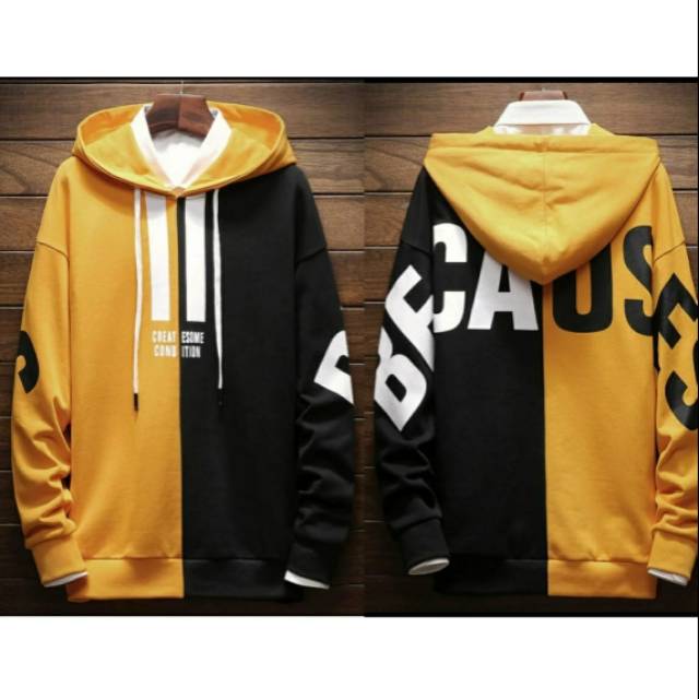 HOODIE BECAUSE PRIA/JAKET PRIA/SWEATER PRIA/BAJU PRIA/JAKET PRIA MURAH