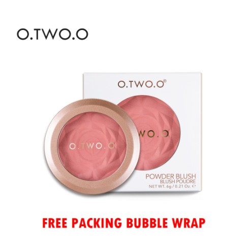 O.TWO.O Palet Blush On 6 Warna Natural Brush HK 9120