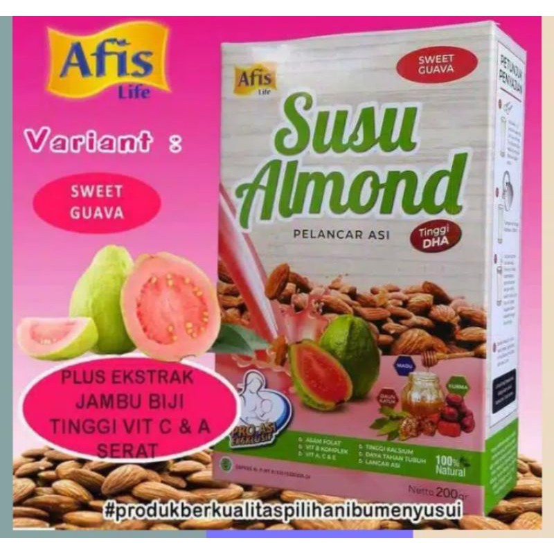 Afis susu Almond Pelancar Asi/ Asi Booster Almond