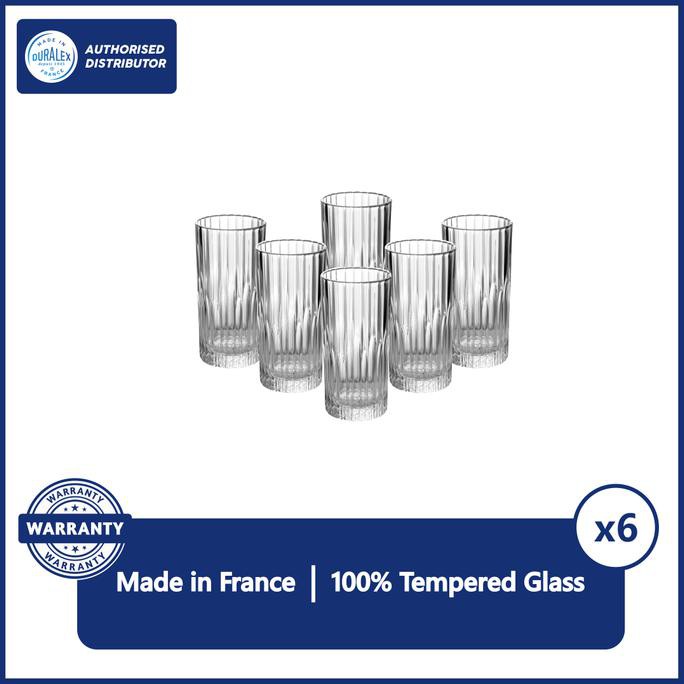 Duralex Manhattan Gelas Jus uk 305ml ( tempered glass ) - Set of 6
