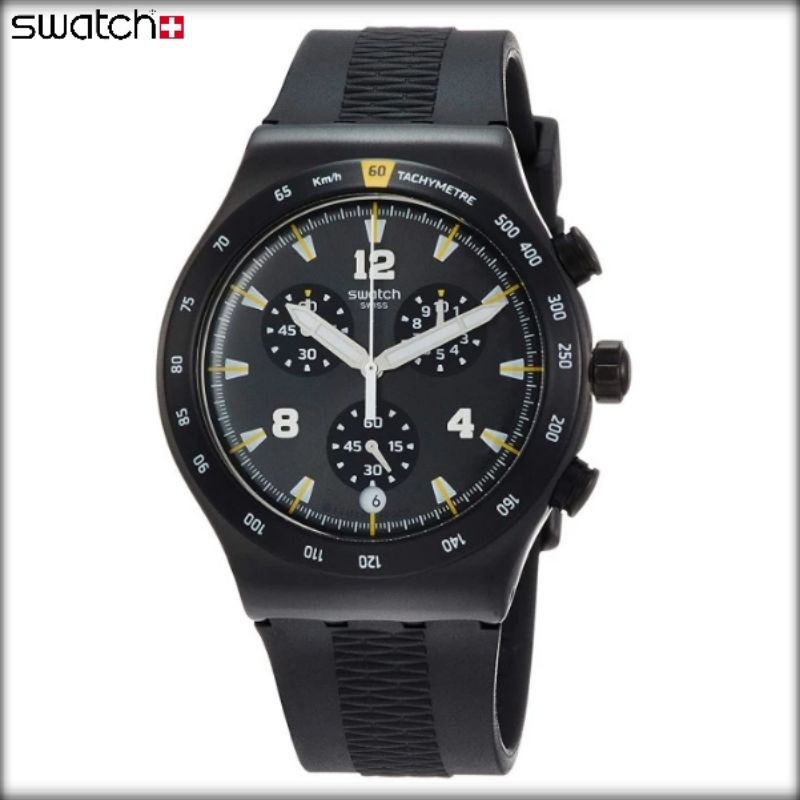 JAM TANGAN SWATCH ORIGINAL YVB405 CHRONONERO SWISS CHRONOGRAPH